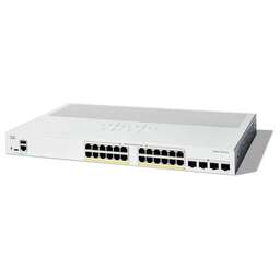 CISCO Коммутатор Catalyst 1200 24x10/100/1000 RJ-45 PoE+, 4x10G SFP+ uplinks, PoE+ 195W, Rack Mounting kit, Fanless, C1200-24P-4X