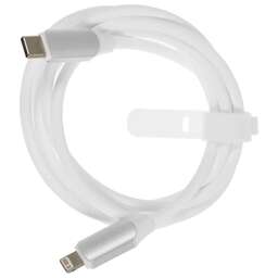 DEPPA Кабель Silk 72537, Lightning (m) - USB Type-C (m), 1.2м, 3A, белый