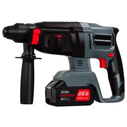 PROFIPOWER Перфоратор беcщеточный MKDHR-18V (Li-ion-1шт, 4.0Ач, 1,9Дж, 3 режима, 3 бура,З/У, в кейсе)
