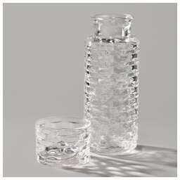 ALEGRE GLASS ГРАФИН С КРЫШКОЙ/СТАКАНОМ 8Х22,5 СМ 650/150 МЛ 337-155