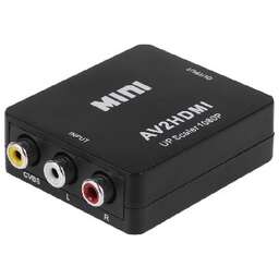 REXANT (17-6939) КОНВЕРТЕР 3 RCA НА HDMI, ПЛАСТИК, ЧЕРНЫЙ