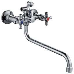 GOTA ROCIO G095710-GOTA Barcelona Смеситель д/ванны с 2-мя рукоятками с изливом S-30см. перекл.душа