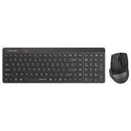 A4TECH Комплект (клавиатура+мышь) Fstyler FG2400 Air2, USB, беспроводной, черный [fg2400 air2 black]