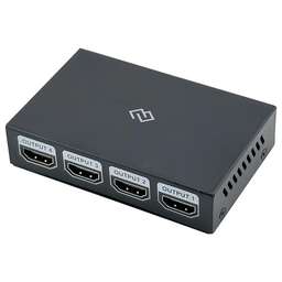 DIGMA Сплиттер аудио-видео DHSP-v1.4x4 HDMI (f)/4xHDMI (f) черный
