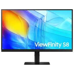 SAMSUNG 27" Монитор ViewFinity S8 S27D804UAIXCI, 3840x2160, IPS, 1хHDMI, 1хDP, черный [ls27d804uaixci]