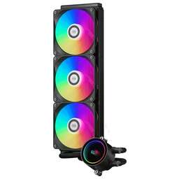 PCCOOLER Система водяного охлаждения DA360 BK ARGB Soc-AM5/AM4/1200/1700/1851 черный 4-pin 33.8dB Al 300W Ret (DA360-BKAWXX-GL)