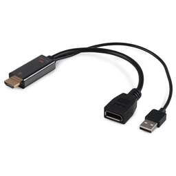 BURO Переходник HDMI (m)/DisplayPort (f) черный (BU-HDMI(M)-DP(F))
