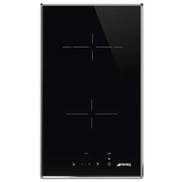 SMEG Электрическая варочная поверхность SE232TX1, конфорок: 2 шт., стеклокерамика, независимая, черный