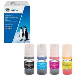 G&G GG-GT51BK/52CMY-45ml*4 GT51/52, для HP, 45мл, голубой/пурпурный/желтый/черный