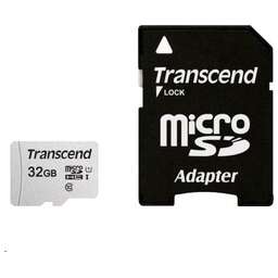 TRANSCEND (TS32GUSD300S-A) 32GB MICROCDHC UHS-I U1 Class 10 переходник SD