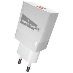 MORE CHOICE (4627151196121) NC24i 2USB 2.1A с кабелем Apple 8-pin White