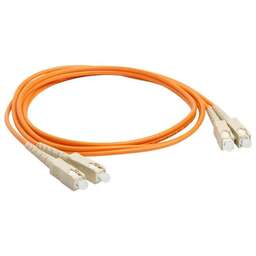 LANMASTER Патч-корд LAN-2SC-2SC/OM3-1.0 2x50/125 OM3 CS дуплекс-CS дуплекс 1м LSZH голубой