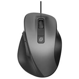 OKLICK Мышь Оклик 504M черный/серый оптическая 3600dpi silent USB 6but (2004741)