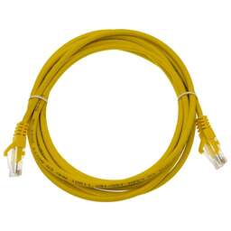 SUPRLAN Патч-корд 10-0164 UTP RJ-45 вил.-вилка RJ-45 кат.5E 3м желтый LSZH 26AWG
