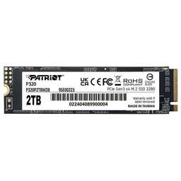 PATRIOT Накопитель SSD PCIe 3.0 x4 2TB P320P2TBM28 P320 M.2 2280