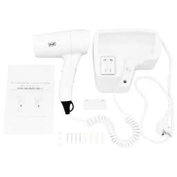 PUFF Фен для волос настенный " -1201В", белый, с доп розеткой