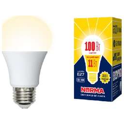 VOLPE (UL-00003787) LED-A60-11W/WW/E27/FR/NR Форма A матовая Серия Norma 3000K