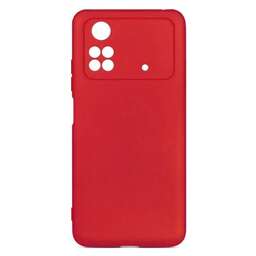 DF Чехол (клип-кейс) для Poco M4 Pro (4G) poOriginal-06 красный (POORIGINAL-06 (RED))