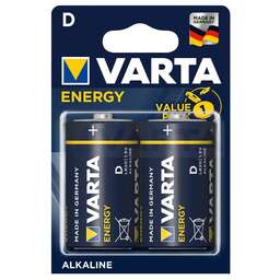 VARTA Батарея Energy LR20 BL2 Alkaline D (2шт) блистер