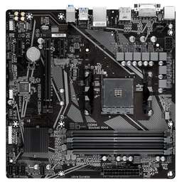 GIGABYTE Материнская плата A520M DS3H V2 Soc-AM4 AMD A520 4xDDR4 mATX AC`97 8ch(7.1) GbLAN RAID+HDMI+DP