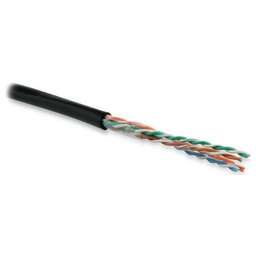 HYPERLINE Кабель информационный UUTP4-C5E-S24-OUT-PE-BK-100 кат.5E UTP 4 пары 24AWG PE внутренний 100м черный