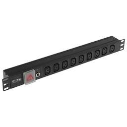 LANMASTER Блок распределения питания TWT-PDU19-10A9C3 гор.размещ. 9xC13 базовые 10A без вилки