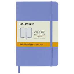 MOLESKINE Блокнот Classic Soft, 192стр, в линейку, мягкая обложка, голубая гортензия [qp611b42]