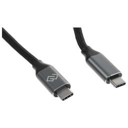 DIGMA Кабель D-TYPE-C-USB3.2-100W-4K-1.5M USB Type-C (m)-USB Type-C (m) 1.5м черный