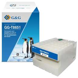 G&G Картридж GG-C13T865140, T8651, черный / GG-C13T865140