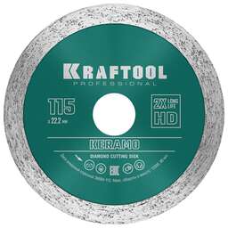 KRAFTOOL KERAMO, 115 мм, (22.2 мм, 10 х 1.6 мм), сплошной алмазный диск (36684-115)