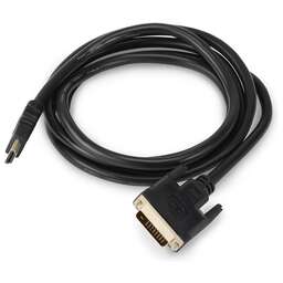 BURO Кабель аудио-видео HDMI (m) - DVI-D (Dual Link) (m) , 1.8м, GOLD, черный [bhp ret hdmi_dvi18]