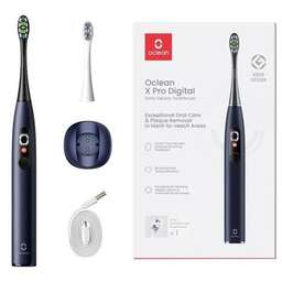 OCLEAN Электрическая зубная щетка X Pro Digital Y2076, насадки для щётки: 2 шт, цвет: синий [c01000466]