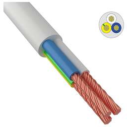 REXANT (01-8050--4) ПВС 3х4,0 мм² - бухта 100 м, белый