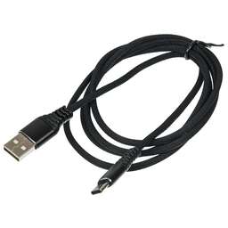DIGMA Кабель USB Type-C (m) - USB (m), 1.2м, 2A, черный [type-c-1.2m-braided-blk]