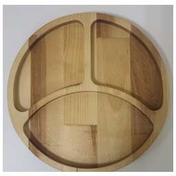 РОССИЯ 370727m Менажница "Руль-эко" 20х20х1,8 см, массив берёзы, покрыта маслом