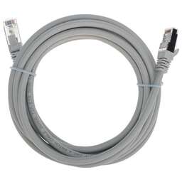 REXANT Патч-корд F/UTP, CAT 6, RJ45-RJ45, 26AWG, LSZH, серый, 3м