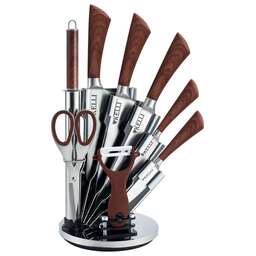 KELLI KL-2127 набор ножей 9пр сталь