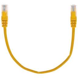 REXANT Патч-корд U/UTP, CAT 5e, RJ45-RJ45, 26AWG, LSZH, желтый, 0,3м