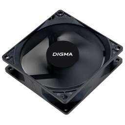 DIGMA Вентилятор для корпуса DFAN-90 90х90x25 черный 3-pin 4-pin (Molex) 23дБ Ret
