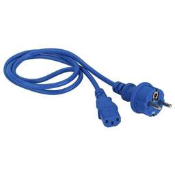 LANMASTER Шнур питания LAN-PP13/SH-3.0-BL C13-Schuko проводник.:3x0.75мм2 3м 220В 10А синий