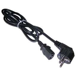 LANMASTER Шнур питания LAN-PP13/SHA-5.0-BK C13-Schuko проводник.:3x0.75мм2 5м 220В 10А черный
