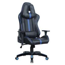 BRABIX Кресло игровое GT Carbon GM-120, на колесиках, эко.кожа, 1шт. в комплекте черный/синий [531930]