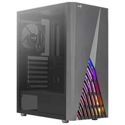 AEROCOOL Корпус ATX Delta, Midi-Tower, без БП, черный [delta-a-bk-v1]