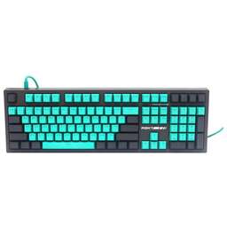 RASKAT Клавиатура KM002, USB, серый зеленый [km002-green]