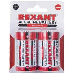 REXANT (30-1020) D/LR20 1.5 V 15200 MAH 2шт/блис