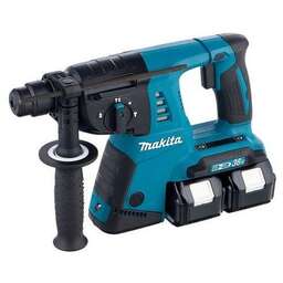 MAKITA Перфоратор DHR263RF4 источник питания - 2 аккумулятора 18В, Li-Ion, 3Ач