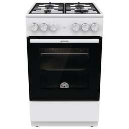 GORENJE Плита Газовая GG5A12WH белый (без крышки) реш.сталь