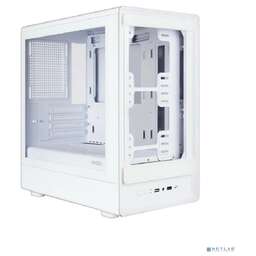GINZZU Корпус CL420 mATX передняя панель Стекло белый