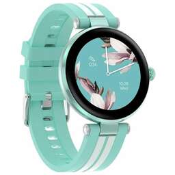 CANYON Умные часы Semifreddo SW-61 /AMOLED/IP68/190 мАч/25 спорт.режимов/пульсометр/акселерометр/уровень кислорода/артериальное давление/женский календарь/до 11 дней работы/зеленый (GO2CNSSW61BL)