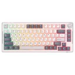 ROYAL KLUDGE Клавиатура RK-H81 White Night USB/2.4 GHz/Bluetоoth, RGB, Hot Swap, Blue switch